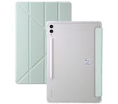 For Samsung Tab S10 S9 FE 10.9 Plus 12.4 13.1 inch Case Acrylic Back Cover For Galaxy Tab A9 Plus S9 fe 11" Pen Holder Cases