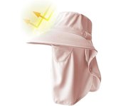 Sombrero PARA EL Sol, transpirable, con protección para el cuello, ultravioleta, para melocotón, color beige