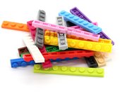50pcs Moc Tiles Plate 1x8 3460 Short Piece DIY Enlighten Building Block Bricks Compatible with Assembles Particles Toys
