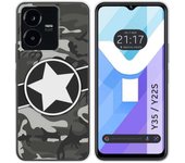 Funda Silicona para Vivo Y35 / Y22s diseño Camuflaje 02 Dibujos