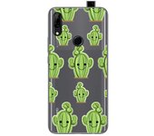 Tumundosmartphone Funda Gel Transparente para Huawei P Smart Z diseño Cactus Dibujos