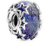 PANDORA Charm Cristal de Murano Plata de Ley Galaxia Estrella Joyería Infantil