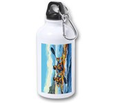 MERCHANDMANIA BIDON 400ML METALICO deporte playa kayak amigos isla tropical para viaje y deporte