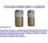 Cuerda hilo bramante cañamo n. 5 x   50 gramos ca05