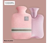 UNTIOR 1L/2L Winter Hot Water Bottle Cloth Cover Hot Water Bag For Hot and Cold Compress Warmer Bed Hand Feet Keep Warm