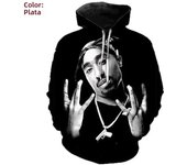 Rapper Rock Singer Tupac 3D Print Hoodies Men Women Oversized Hoodie Pullovers Hooded Sweatshirts Tracksuit Coats Kids Clothing