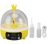 Mini Egg Incubator for Home Automatic Temperature Humidity Control 4 Eggs Candler Poultry Hatching Machine for Chickens Ducks Pi