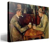 Cuadro de Arte Los Jugadores de Cartas de Paul Cezane en Lienzo de Algodón 100% - Fabricado en España
