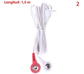 1.5/1.8M 2.35mm Replacement Jack DC Head Electrode TENS Unit Lead Wires Connector Cables
