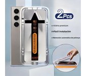 2Pcs Tempered Glass For Samsung Galaxy S25 S24 S23 S22 Ultra S22 S21 S23 Plus Easy Installation Automatic Screen Protector