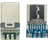 10pcs USB 3.1 Type-C Connector 24 Pins Male / Female Socket Receptacle Adapter to Solder Wire & Cable 24 Pins Support PCB Board