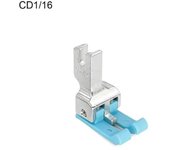CD1/16in Double Compensating Presser Foot Plastic High and Low Universal Industrial Lockstitch Standard Foot