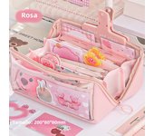 Flip Prism Pencil Bag Transparent Large Capacity Stationery Box New Junior High School Student Stationery Bag Pencil Box