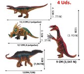 Dilophosaurus Toy, Dinosaur Toy with Moveable Mouth, Cool Plastic Dinosaur Animal Figures, Birthday Cake Toppers, Party Favors