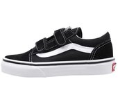 Vans OLD SKOOL V  Deportivas Con Velcro Niño Negro