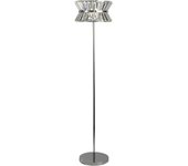 Quartieri acero alto cristal transparente cromo 3 luces G9
