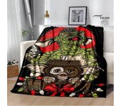 Gremlins cartoon printing blanket children's warm blanket flannel soft and comfortable blanket home travel blanket birthday gift