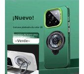 Fashion Luxury Magnetic Turbine Holder Phone Case for Xiaomi POCO X6 M6 M5S F6 F5 F4 PRO 4G 5G Metallic Aurora Skin Matte Cover