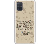 Funda compatible con Samsung Galaxy A71 - Be Unique Funda Gel stranger pared luces