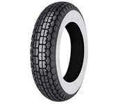 Neumático Moto Mitas-3.50 -8 46J B13 Ww Tt Banda Blanca-Clasico-F/R