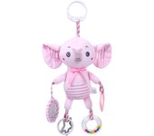 Lindo animal de dibujos animados elefante koala conejo blanco bebé juguete cama remolque colgante juguete