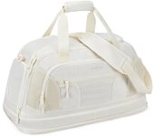 Bolsa de Lona Deportiva expandible, Bolsa de entrenamiento Ligera con Para compartimiento Zapatos y Bolso húmedo, Bolsa resistente a Agua para Fin de Semana durante la Noche para Viajes, Gimnasio, color beige