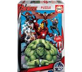Educa - Puzzle Infantil Avengers. Puzzle 200 Piezas Marvel. Medida aproximada una Vez montado: 40 x 28 cm. Compuesto por Grandes Piezas Perfectamente acabadas. + 6 años