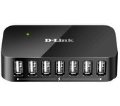 D-Link Concentrador USB 7 Puertos para Conectar Más Dispositivos con Modo de Carga Rápida