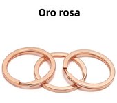 10Pcs/Lot 25 28 30mm Gold Round Key Ring Llaveros Clasp Findings Key Chain Split Ring Plated Key Ring For Jewelry Making