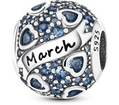 December Birthstone Series Charms 925 Sterling Silver Charm Beads Fit Original Bracelet Pendants Diy Jewelry Gift For Women