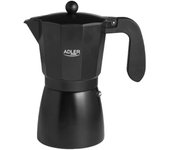 CAFETERA ITALIANA ADLER - ESPRESSO 6 TAZAS 300ML Y 9 TAZAS 450ML VALIDO PARA VITROCERAMICA COCINA ELECTRICA Y FUEGO CALIDAD ALEMAN DE CONFIANZA