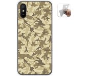 Tumundosmartphone Funda Gel Tpu para Xiaomi Redmi 9A / 9AT diseño Sand Camuflaje Dibujos