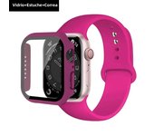 Glass+Case+Strap for Apple Watch Band 45mm 44mm 41mm 40mm 38mm 42mm Screen Protectors for Apple IWatch Series 9 8 7 6 SE 5 3 4