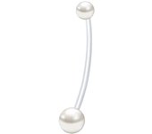 14G Pregnancy Clear Belly Button Rings Flexible Bioplast Sport Maternity Belly Navel Retainer Industrial Earring Body Piercing