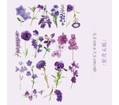40pcs plant collection Green Leaf Decorative PET Stickers Scrapbooking Label Diary Stationery Album Phone Cup Journal Planner