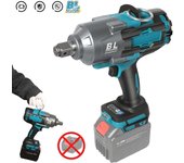 Llave de Impacto Eléctrica Sin Escobillas 3 marchas 2100N.M Recargable 3/4» Herramientas Eléctricas Compatible Batería Makita 18V