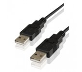 3Go Cable USB 2.0 A-A M/M 2M Negro - Alta Velocidad de Transferencia