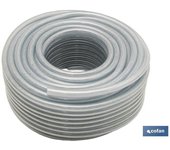 Manguera pvc cristal c/refuerzo 8x14mm/100m