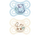 MAM Chupete Perfect Silicona 2-6M (Oso y Zorro) ✅ Entrega 24/72h