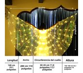 LED Dance Fairy Wings Cloak Children Dancers Colorful Butterfly Wings Stage Performance Belly Dancing Carnival Party Photo Prop