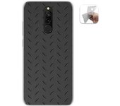 Tumundosmartphone Funda Gel Tpu para Xiaomi Redmi 8 diseño Metal Dibujos