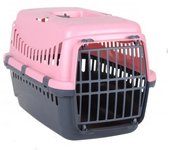 C.A - Transportín de Plástico para Mascotas Pequeñas, Portátil y Transpirable, Medidas 45 * 30 * 30CM, Ideal para Perros y Gatos