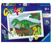 RAVENSBURGER PINTAR CON NUMEROS CREART SERIE E CLASSIC - DINOSAURIO CREART NIÑOS 16x5x22 Cms.