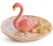 Soporte para anillo de elefante, Cactus de aloe, Plato de baratija para Gato, bandeja para Joya, Regalos, Regalos de Bulldog, Gato, Elephant, Flamenco (Pink flamenco)