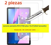 2PCS Glass For Lenovo tab M10 plus 3rd Gen 10.6'' 2022 TB-125U TB-125F TB-128F Scratch Proof Tempered Glass Screen Protector