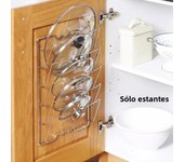 Kitchen Organizer Rack Wall Hanging Pot Cover Rack Five-Layer Pot Lid  Metal Rust-Free Multifunctional Rack Pot Lid Rack