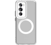 Transparent Matte Wireless Charge Protector Case for OPPO Reno 12 Pro 12F A80 A60 A3X A3 Pro 4G 5G Magnetic Armor Back Cover