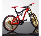 Mini 1:10 Alloy Bicycle Model Alloy Finger Mountain Bike Magic Racing Simulation Adult Collection Bend Road Toys Gift for Kids