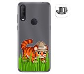 Tumundosmartphone Funda Gel Transparente para Alcatel 1S 2020 / 3L 2020 diseño Tigre Dibujos