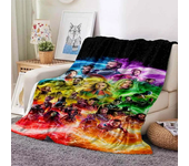 Marvel The Avengers Blanket for Sofa Soft Flannel Throw Fluffy Bed Blanket New Born Winter Children Blanket Baby Gift Miniso